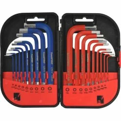 ToolPRO Short Hex Key Set - Metric & SAE, 18 Pieces