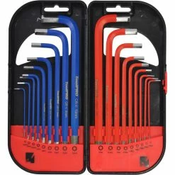 ToolPRO Long Hex Key Set - Metric & SAE, 18 Pieces