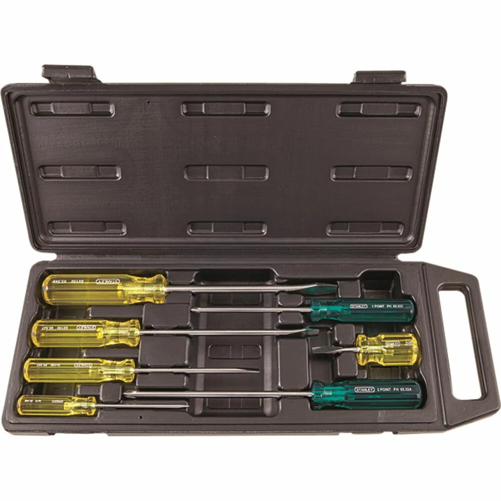 Stanley Screwdriver Set - Acetate, 7 Piece 1 Stanley Screwdriver Set - Acetate, 7 Piece