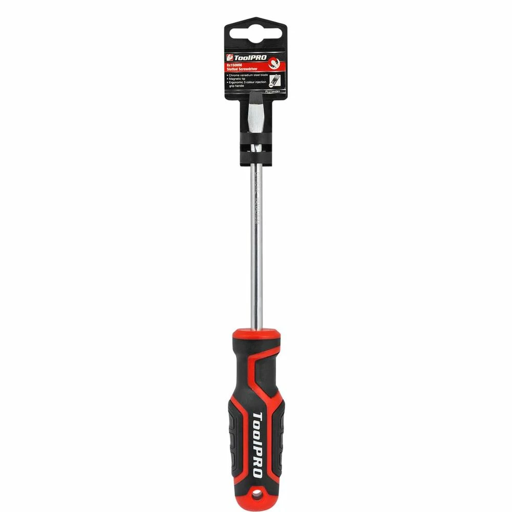 ToolPRO Screwdriver - Slotted, 8 X 150mm 2 ToolPRO Screwdriver - Slotted, 8 X 150mm - Image 2