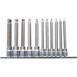 Kincrome Ball-End Hex Long Socket Set Metric 11 Piece