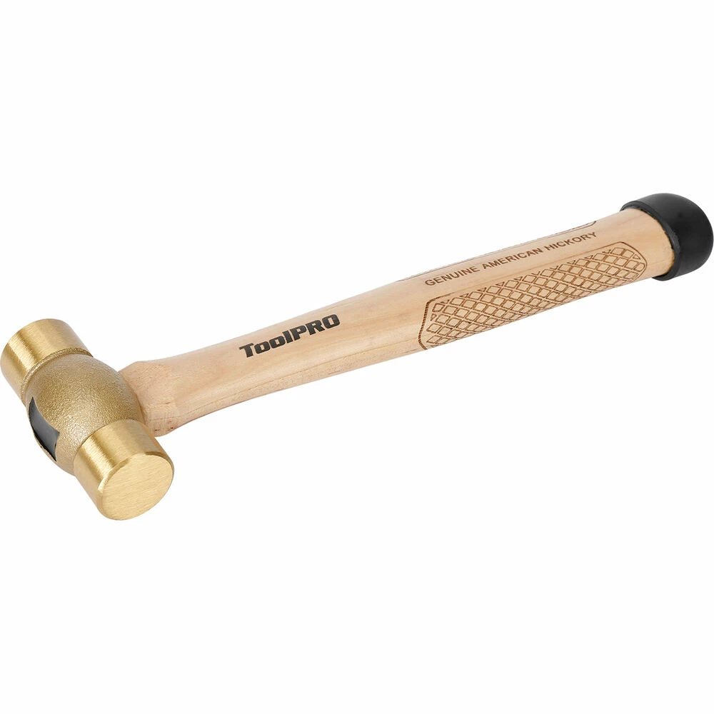 ToolPRO Brass Hammer - Hickory, 20oz, 565g - Image 4