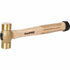 ToolPRO Brass Hammer - Hickory, 20oz, 565g