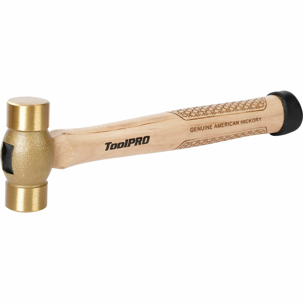 ToolPRO Brass Hammer - Hickory, 20oz, 565g