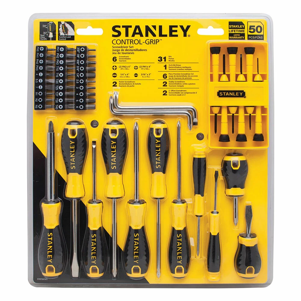 Stanley Screwdriver Set, 50 Piece