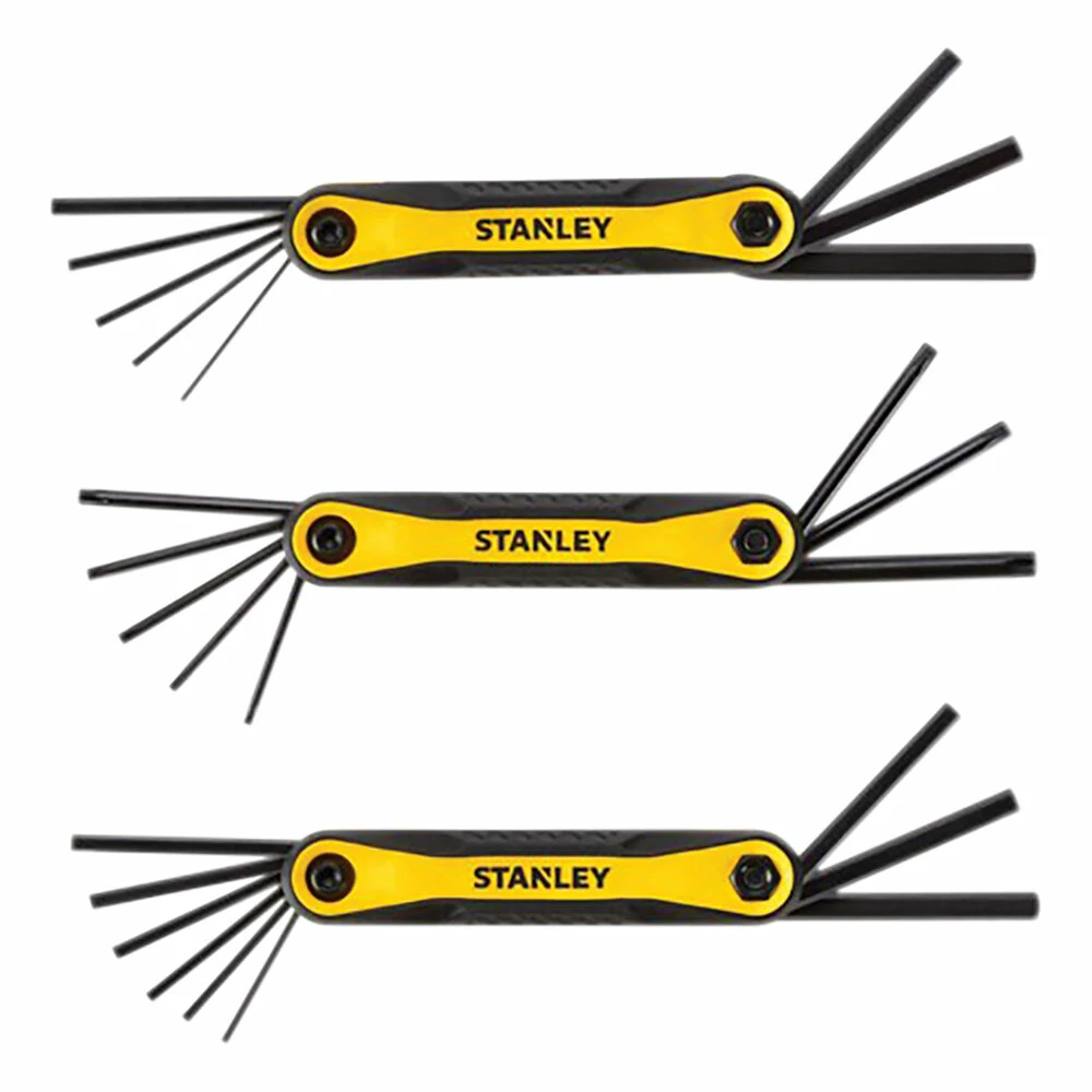Stanley Folding Hex Key Set Metric, SAE & Torx 3 Pack 2 Stanley Folding Hex Key Set Metric, SAE & Torx 3 Pack - Image 2
