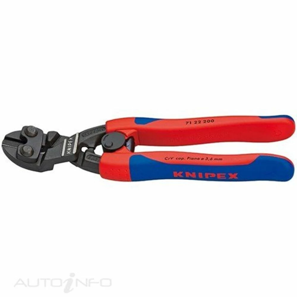 Knipex Compact Bolt Cutter Angled - 200mm - 7122200 1 Knipex Compact Bolt Cutter Angled - 200mm - 7122200